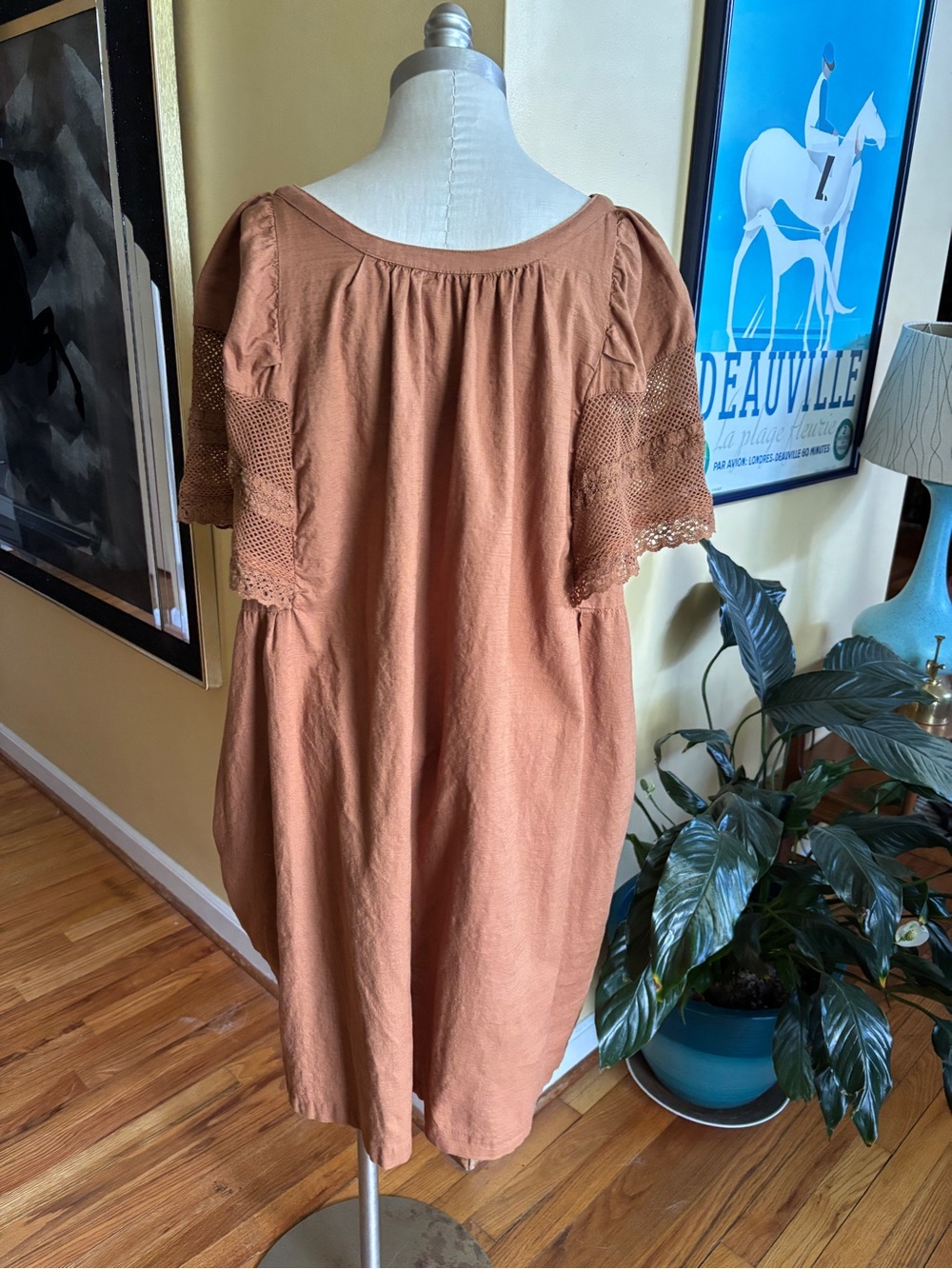 old navy cotton and lace dress